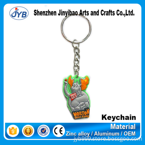 hot sale custom anime cartoon soft pvc keychain